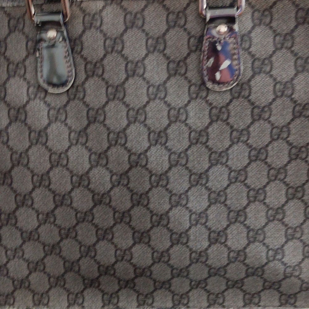 Gucci Monogram Top-Handle Tote in Beige/Brown - Picture 4 of 9